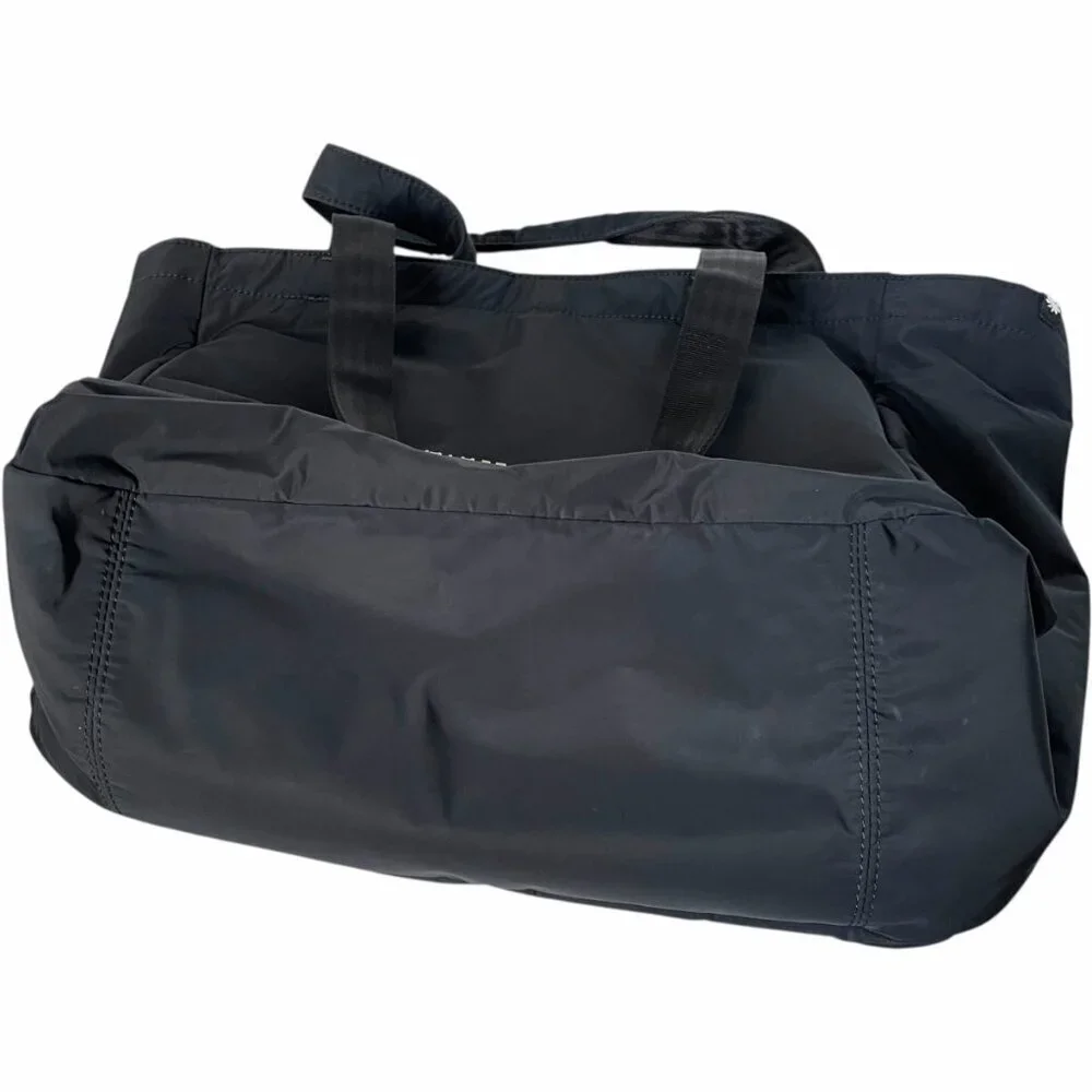 Athleta All About Tote Bag Black Nylon Lightweight Gym Travel Tote